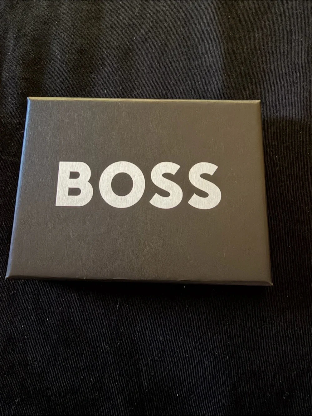 BOSS Black Jinko Card Holder - Sleek Leather Card Wallet